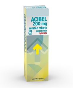 Acibel 200 mg šumeče tablete, 20 tablet