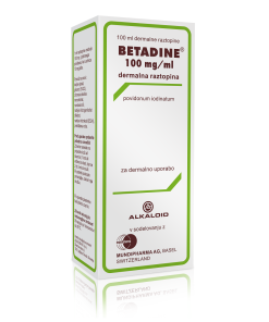 Betadine 100 mg/ml dermalna raztopina, 100 ml