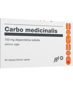 Carbo medicinalis 150 mg disperzibilne tablete, 30 tablet