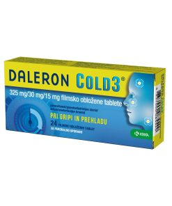 Daleron COLD3 325 mg/30 mg/15 mg, 24 filmsko obloženih tablet