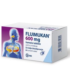 Fluimukan 600 mg šumeče tablete, 20 tablet