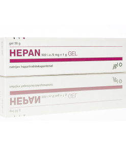 Hepan 500 i.e./5 mg v 1g gel, 50 g