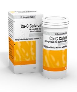 Ca-C Calvive 260 mg/1000 mg šumeče tablete, 10 tablet