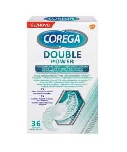 Corega Double Power tablete za čiščenje zobnih protez, 36 tablet