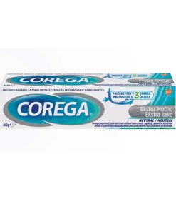 Corega Extra Močno Nevtral pričvrstilna krema za proteze, 40 ml