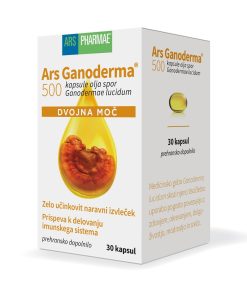 Ars Ganoderma 500 dvojna moč kapsule, 30 kapsul