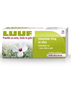 Luuf pastile za grlo s sadnim okusom bezga, 20 pastil