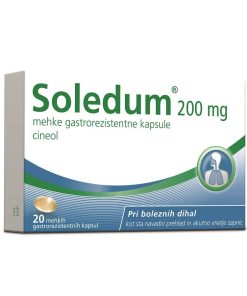 Soledum 200 mg mehke gastrorezistentne kapsule, 20 kapsul