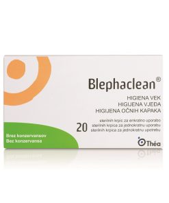 Blephaclean sterilne krpice za čiščenje vek, 20 blazinic