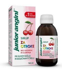 Junior-angini sirup za otroke, 100 ml