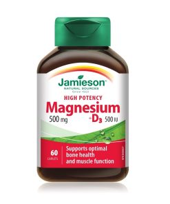 Jamieson Magnezij 500 mg + D3 500 i.e., 60 tablet