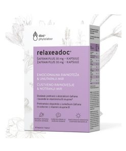 Relaxeadoc Žafran Plus, 30 kapsul