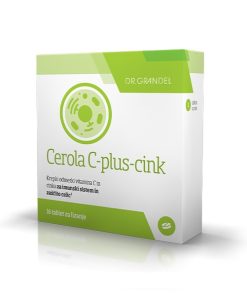 Cerola C-plus-cink, tablete za lizanje, 16 tablet
