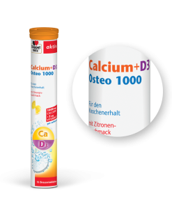 Doppelherz aktiv Kalcij + D3 Osteo 1000, 15 šumečih tablet