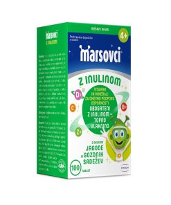 Marsovci z inulinom, mešani okusi, 100 žvečljivih tablet