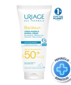 Uriage Bariesun, mineralna krema za zaščito pred soncem - ZF50+ (100 ml)