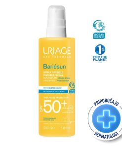 Uriage Bariesun, pršilo brez parfuma za zaščito pred soncem - ZF50+ (200 ml)